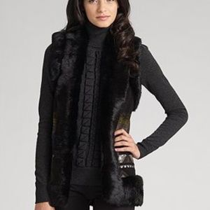 DvF ISKA EMBROIDERED FELTED VEST JACKET - SMALL